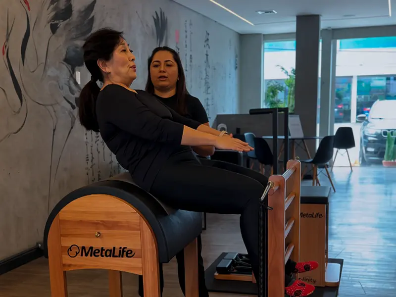 Aula de Pilates na Onodera Academia